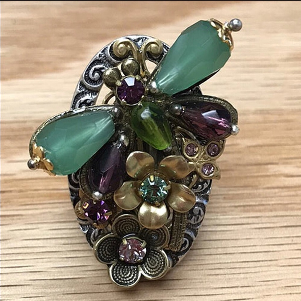 Antiqued Gold Dragonfly Ring,NWT-Boutique